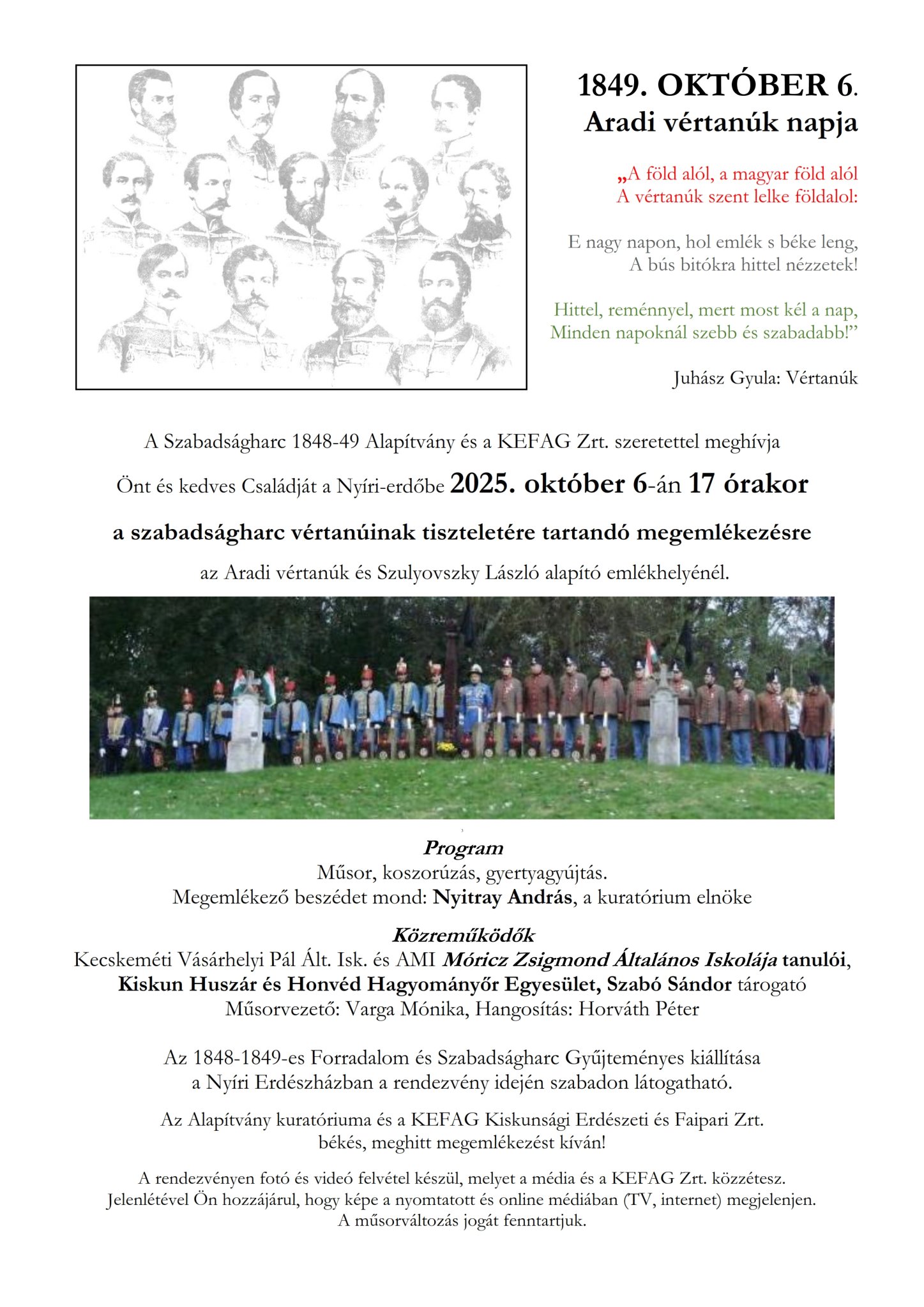 Oktober6 meghivo 2025